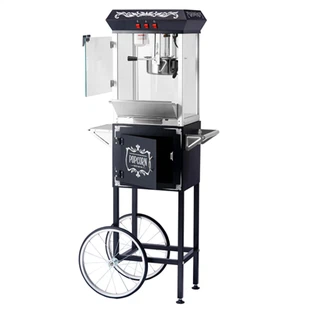 Black And White Popcorn Machine